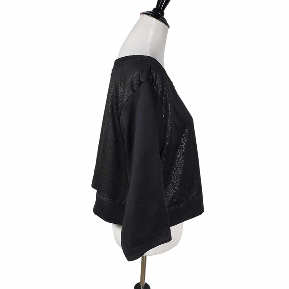 Sophie Theallet for Livi Active Plus Size 18/20 Black Pullover Crop Sweatshirt - Picture 5 of 8